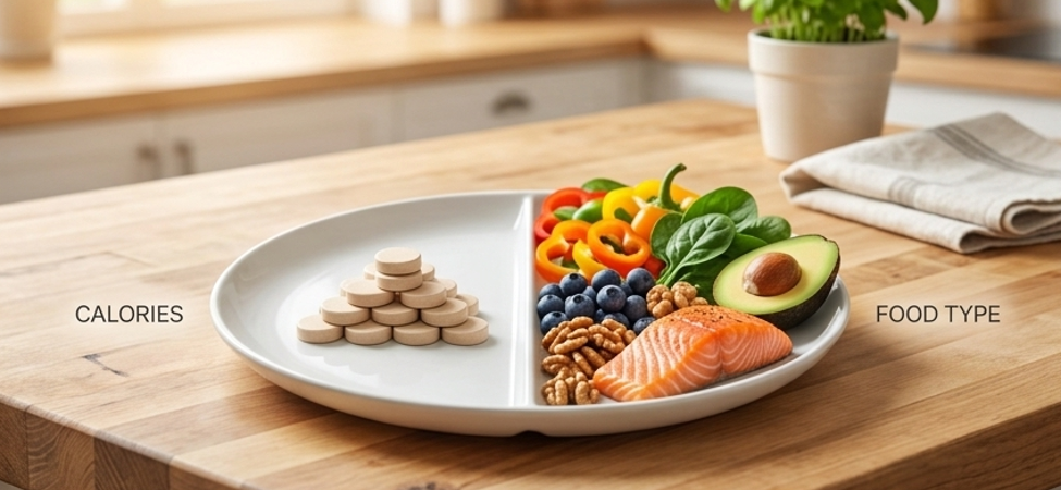 BEYOND THE CALORIE DEFICIT: WHY THE TYPE OF FOOD YOU EAT MATTERS MOST.