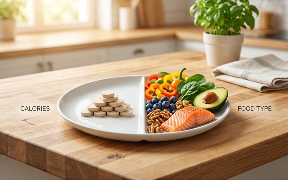 BEYOND THE CALORIE DEFICIT: WHY THE TYPE OF FOOD YOU EAT MATTERS MOST.